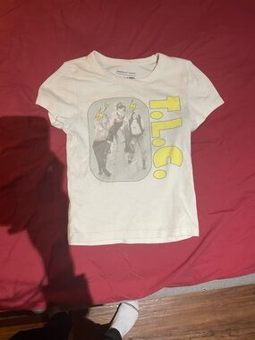 Vintage 1990s T.L.C Waffle Print Crop Top